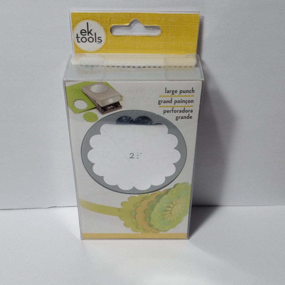 ek Tools Craft Punch Scalloped Edge Circle 2 1/4"